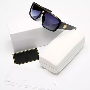 Lunettes de soleil de luxe Lunettes de soleil pour l'homme femme unisexe Designer Goggle Beach Sun Suns Retro Shield Frame Luxury Design UV400 Top Quality With Box