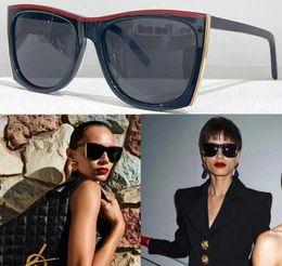 Lunettes de soleil pour femmes avec cadre d'acétate rectangulaire et lentilles en nylon OP Line et GoldTone Metal Edges SL 5397933311