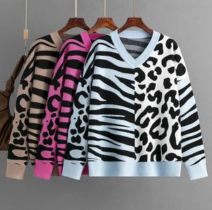 Damessweater Designer Vest Letterprint Ronde kraaienhals Streep gebreide kleding Lange mouw Kleding Pullover Casual top