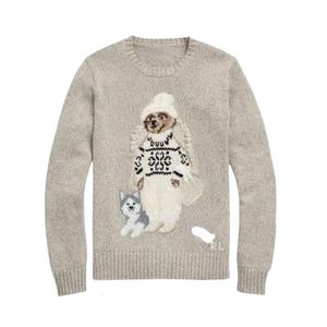 Damessweater Designer Originele kwaliteit Dames Bear Network Red Bear gebreide top Klassieke ronde kraag Veelzijdige trendtop