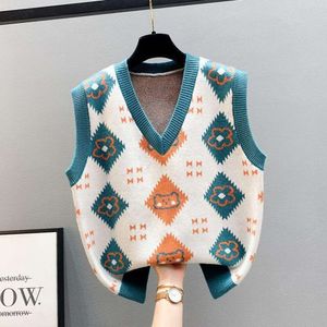 Gilet pull tricoté pour femmes, à la mode, automne hiver