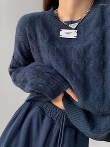 Dames truien herfst winter vintage Koreaanse mode trui lange mouw pullover ronde nek vrouwelijke y2k tops kleding 2023