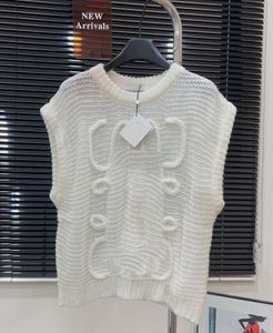 Chandails pour femmes Designers Vest Mohair Sweater sans manches