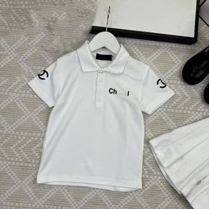 jongens meisje polo zomer kinderkleding baby poloshirt fasion reverskraag logo op manchetten korte mouwen chlid t-shirt topmerk tee 100% puur katoen