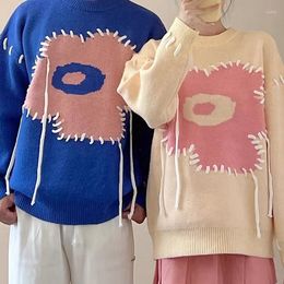 Sweaters de mujer HSA Japonese Sweet Lace Up Sweater Women Lindo Kawaii Pink Ock Lolo Long Smwover Femme