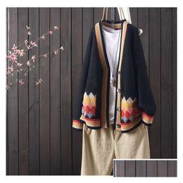 Dames truien trui vestjack losse Koreaanse stijl luie wind buiten gebreide herfst winter vrouwen 201221 drop levering kleding clo dh6dj