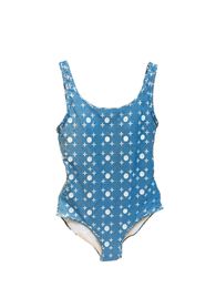 Dames zwemt op maat gemaakte streep letter patroon badpakken bur sexy heldere riem vorm strand kleding zomer halter een stuk bodysuit spa pool feest badpak