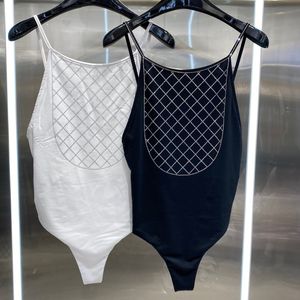 dames zwempakontwerper sexy gebreide lange slinger zwemzempakken bikini badmode strandkleding breien één-stuks zwarte witte kleur jurk mode zomersems cc dame