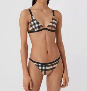 Dames badmode ontwerper sexy zwempak massief bikini set textiel lage taille badpakken strand slijtage fbrief zwempak voor