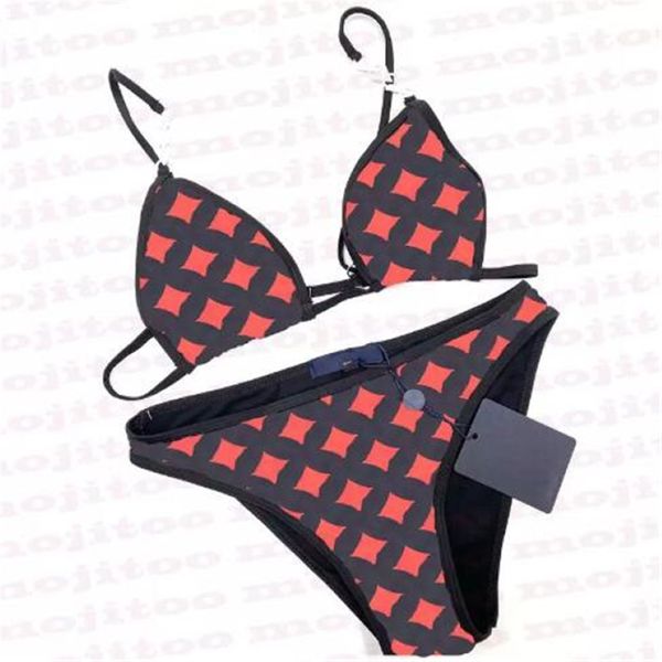 Swimwear pour femmes Sexy Transparent Bikinis Set Designer Lettre sous-vêtements Push Up Up Bikini Bikini Bikini Bikini 298Q