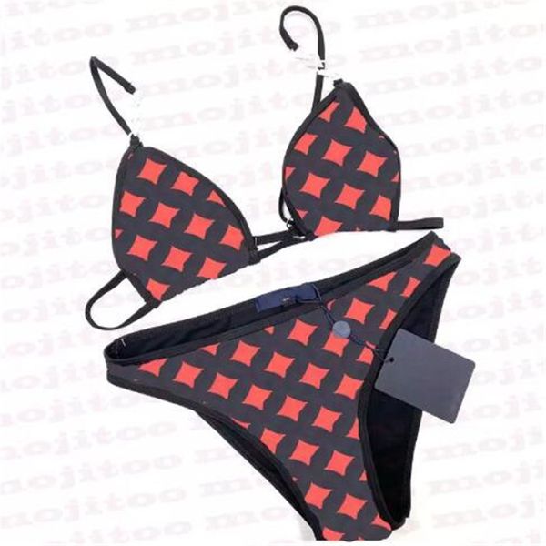 Swimwear pour femmes Sexy Transparent Bikinis Set Designer Lettre sous-vêtements Push Up Up Bikini Bikini Bikini Bikini 2595