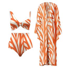 Damesbadmode Driedelig badpak Dames bedekkend badpak met rok Beachwear Dress Designer Surf Wear 230620