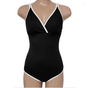 Maillots de bain pour femmes V-Col One Piece Maillot de bain pour femmes Y Minceur Monokini Body Beachwear Baignade Femme Été 2023 Drop Delive Dhqdv