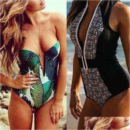 Swimwear Womens Wholesale - 2021 Bandeau One Piece Mains de maillot de bain Push Up Up Black Y BodySit