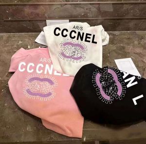 T-shirt femme version avancée France vêtements tendance lettre C imprimé graphique couple mode coton col rond canal Coach 3XL 5XL hauts à manches courtes tee436775