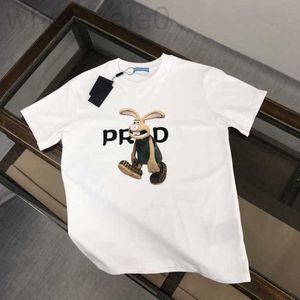 Dames t-shirt ontwerper PRA PRA zomer nieuwe driehoeksbrief t-shirt unisex Roowe ezel 1V paris 0vd6