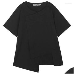 T-shirt pour femmes Top d'été Yamamoto Dark Wind T-shirt yoji auto-made V-col