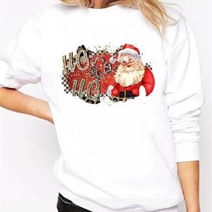 T-shirt Femme Père Noël Années 90 Tendance Belle Graphique Sweat Shirts Vacances Joyeux Noël Mode Vêtements Casual Femme Imprimer Pulls 220829