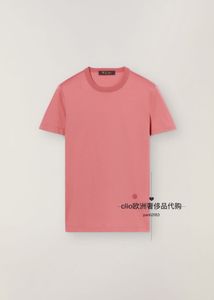 T-shirts pour femmes printemps dames loro piana coton col rond multicolore T-shirts à manches courtes