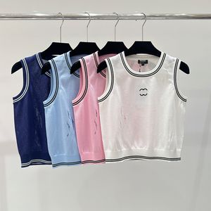 Dames tanktop zomer slanke mouwloze camis camis croptop outderwar elastische sport gebreide designer vest vrouwen