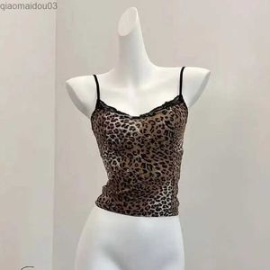 Tanks pour femmes Camis Femmes léopard top top set à la mode à la mode