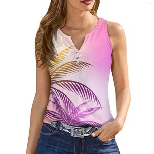 Camisetas Sin Mangas Para Mujer Camiseta Sin Mangas Con Cuello En V Básica Hawaiana Informal Fluida De Verano Sin Mangas Tops Con Cortes Laterales Profundos Para Mujeres Coreanas Reseñas Mucha Ropa