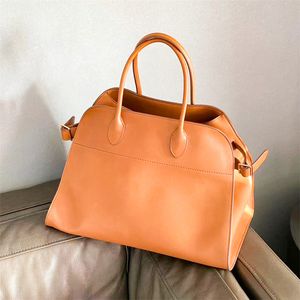 Clásico de lujo Margaux15 The Row Tote Bag Margaux 17 Monedero Diseñador Mujer Bolso Bolsos de compras para hombre Embrague de cuero grande al aire libre Weekender Cross Body Bolsas de hombro