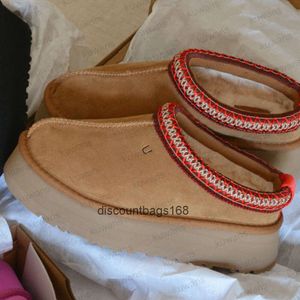 Tazz-slippers voor dames Tasman-bontslippers Klassieke Ultra Mini-platformlaars Mosterdzaad Instapper Les Petites Suede Wolmix Comfort Winter Designer-laarsjes FDSFUGGLYG