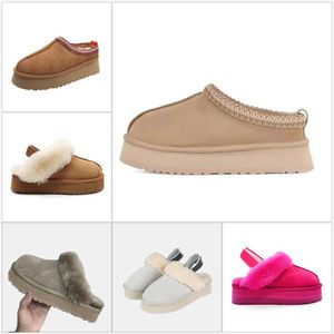 Zapatillas Tazz para mujer Diapositivas de piel de Tasman Bota de plataforma ultra mini clásica Sin cordones Les Petites Mezcla de lana de gamuza Confort Botines de diseñador de invierno tamaño 35-44