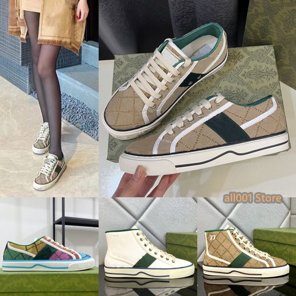 Chaussures de tennis pour femmes Designers 1977 Sneaker Toile Luxurys Designer Chaussures Denim Hommes Chaussures Ace Semelle en caoutchouc Brodé Vintage Entraîneurs occasionnels Baskets EUR35-45