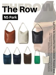 Womens the row Park tote Bag 3Tamaño tote grande Luxurys bolso diseñador hombro moda cubo bolsas Monedero para hombre Bolso bandolera de cuero con cordón Mini bolso para las axilas