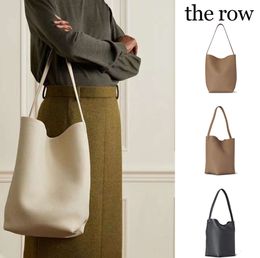 Womens the row Park tote Bag Luxe designer crossbody bucket handtassen Grote Zomerstrand Top handle tassen Heren Echt Lederen portemonnee schouder clutch mand tas HU