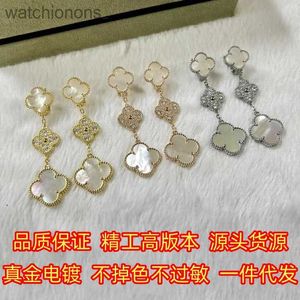 Boucles d'oreilles de créateur originales de haut niveau de qualité supérieure seiko édition Haute édition originale Luxury Luxury non décolores k bijoux en or avec logo