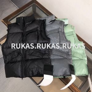 2023 Doudoune simple Gilet sans manches Veste spéciale brillante 90 velours veste thermique de luxe entièrement remplie Tendance de la mode Nouveau manteau en pierre