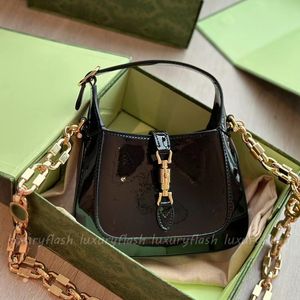 Bolsos de mano para mujer Bolsos Mini Crossbody Bolsos Diseñador Moda Charol Solo hombro Grueso Bolso con cadena de diamantes Totes para mujer Serie 1961