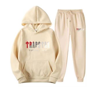 Survêtements pour femmes Broderie Shooter Chaud Femmes Sweats à capuche Designer Llong Pull à capuche à manches longues avec pantalon Zipper Up Pantalon à capuche à manches longues en coton