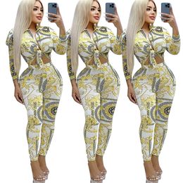 Femmes Survêtements Loisirs Blouse Chemises Pantalon Costume À Manches Longues Robe Tops Deux Pièces Ensembles Femmes Survêtements Femmes Blouse Legging Vêtements Taille S-2XL