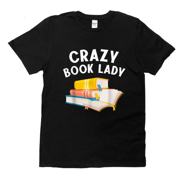 Womens TShirt Funny Book Design Femmes Filles Amant Bookworm Bibliothécaire T Shirt Noir tee Coton Tops Casual Drap Tshirt pour 230724