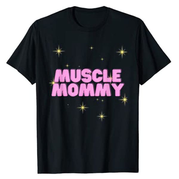 T-shirt pour femmes Gym Muscle Mommy Pump Cover pour femmes Y2k Top Sayings Citation Lettre Imprimer Fitness Tee Fête des Mères Mama Wife Cadeaux 230321