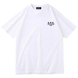 T-shirt pour femme d'été de qualité supérieure 100% coton MenWomen T-shirts Lettre imprimée ONeck T-shirt à manches courtes vêtements Style coréen Tops Tees 230420