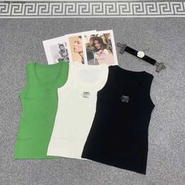 Camiseta para mujer Ropa para mujer Camisetas Tanques Camis Anagrama Camiseta sin mangas Ahorts Diseñador Nylon Loews Traje Sportwear Fitness Sports Bra Mini Trajes Sólido El