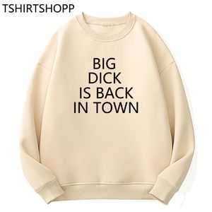 Pantalones de dos piezas para mujer IM Shy But I Have A Big Dick Hoodie Regalo de cumpleaños divertido para amigo Esposo Hombres Cotton Is Back In Town Hoodies 230227