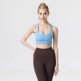 Dames uarun sport ondergoed terug kruisen acht yoga bh fitn naakt voelen comfortabele elastische kleding