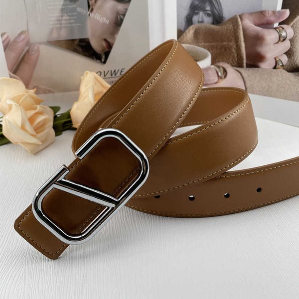 Ceinture en V pour femmes Avalenes Tinoeo Ceinture en cuir Or Argent Noir Boucle en V Promotion Ceintures Classique Tendance Lettre Ceinture En Cuir Véritable