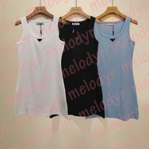 Womens Vest Dress Sexy Sans Manches Jupes Metal Letter Summer Tight Casual Robes