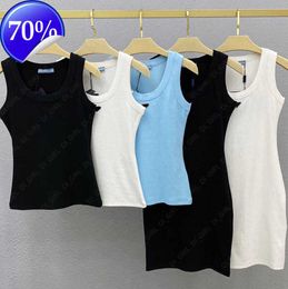 Kamizelka damska Tees Designer Women Sexy Bustier Koszule bez rękawów Slim Tshirt Summer Lady Oddychające krótkie topy adc