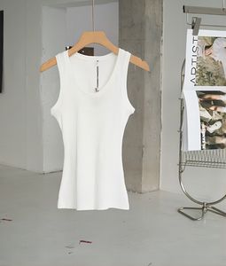 T-shirt de gilet pour femmes anagram régulier en coton coulé coton camis femelle feme