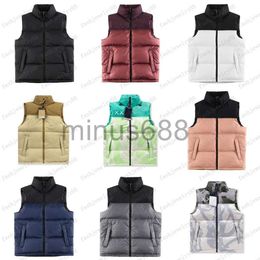 Damesvesten 2023 Hoge kwaliteit 1996us Designer Topthe North Jacket Heren Dames Vest Dons Mouwloos Puffer Herfst Winter Camouflage Gezicht Montage Jacke