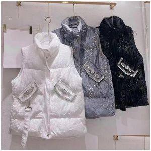 Dames vesten bugilaku Koreaanse chique mode dames winter 2023 aankomst bovenkleding lagen