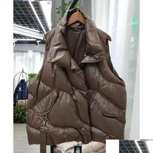 Dames Vesten Dons Katoenen Vest Jas Herfst Winterjas Mode Mouwloos Vest Dames Cottonpadded Parka Puffer 231116 Drop Deli Otsm8